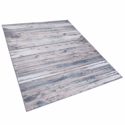 Area Rug 140 x 200 cm Grey and Beige DALLICA