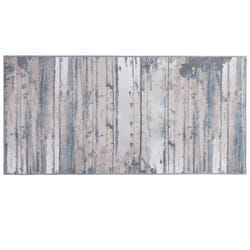Area Rug 80 x 150 cm Grey and Beige DALLICA