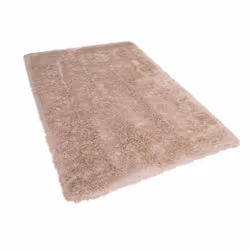 Shaggy Area Rug 140 x 200 cm Beige CIDE