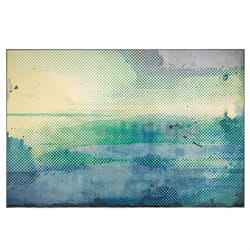 Area Rug 140 x 200 cm Blue and Green SUSUZ
