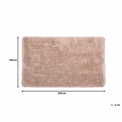 Shaggy Area Rug 160 x 230 cm Beige CIDE - Additional view 5