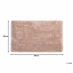 Shaggy Area Rug  200 x 300 cm Beige CIDE - Additional view 5