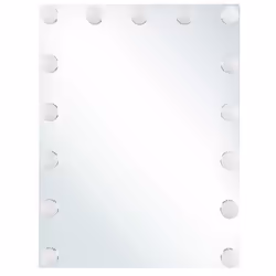 LED Bathroom Mirror LUCENAY 40 cm 50 cm Silver