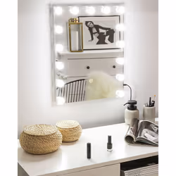 LED Bathroom Mirror LUCENAY 40 cm 50 cm Silver