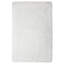 Shaggy Area Rug 140 x 200 cm White CIDE