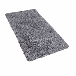 Shaggy Area Rug 80 x 150 cm Black and White CIDE