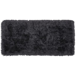 Shaggy Area Rug 80 x 150 cm Black CIDE