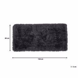 Shaggy Area Rug 80 x 150 cm Black CIDE - Additional view 5