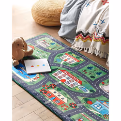 Kids Rug City Print 80 x 150 cm TUTAK