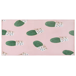 Area Rug Cactus Print 80 x 150 cm Pink ELDIVAN