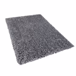Shaggy Area Rug 140 x 200 cm Black and White CIDE