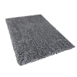 Shaggy Area Rug 140 x 200 cm Black and White CIDE