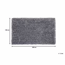 Shaggy Area Rug 140 x 200 cm Black and White CIDE - Additional view 5
