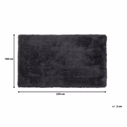 Shaggy Area Rug 160 x 230 cm Black CIDE - Additional view 5