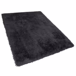 Shaggy Area Rug 200 x 300 cm Black CIDE