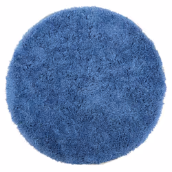 Shaggy Round Area Rug 140 cm Blue CIDE