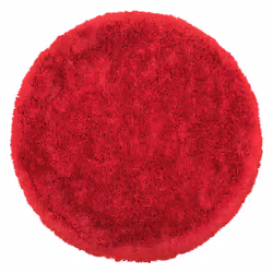 Shaggy Round Area Rug ø 140 cm Red CIDE