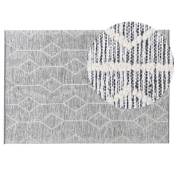 Area Rug Grey with Beige 140 x 200 cm EDREMIT