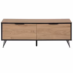 TV Stand HALSTON Brown/ Black