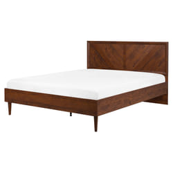 Bed MIALET 160 x 200 cm (EU King Size) Dark Brown