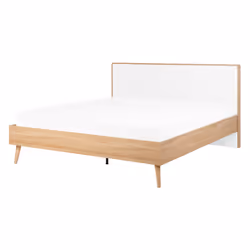 Bed SERRIS 140 x 200 cm (EU Double) Light Brown
