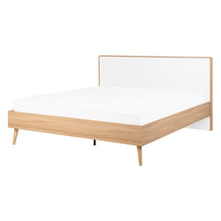 Bed SERRIS 140 x 200 cm (EU Double) Light Brown