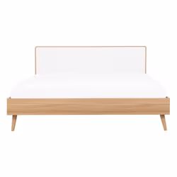 Bed SERRIS 140 x 200 cm (EU Double) Light Brown