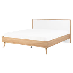 Bed SERRIS 160 x 200 cm (EU King Size) Light Brown