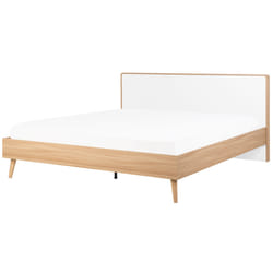 Bed SERRIS 180 x 200 cm (EU Super King) Light Brown