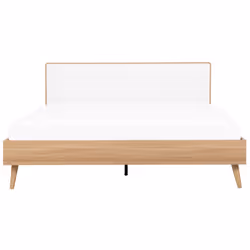 Bed SERRIS 180 x 200 cm (EU Super King) Light Brown