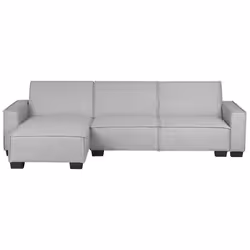 Corner Sofa Bed ROMEDAL Fabric Light Grey 3 Seater Right Hand