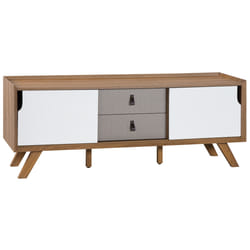 TV Stand ACTON Brown/ White