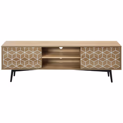 TV Stand TORVI Light Brown - Additional view 3
