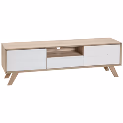 TV Stand FORESTER Brown/ White