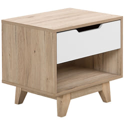 1 Drawer Bedside Table SPENCER White