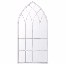 Wall Mirror CASSEL 50 cm 115 cm Metal Light Grey