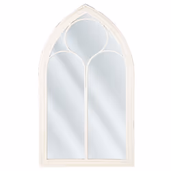 Wall Mirror TRELLY 62 cm 113 cm Metal White