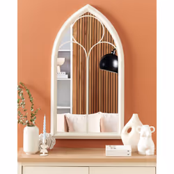 Wall Mirror TRELLY 62 cm 113 cm Metal White