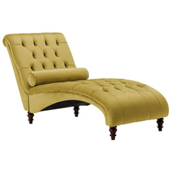 Chaise Longue MURET Velvet Mustard