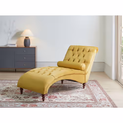 Chaise Longue MURET Velvet Mustard
