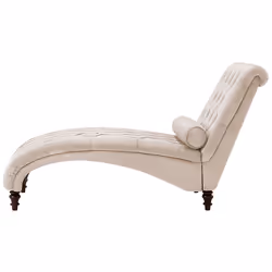 Chaise Longue MURET Velvet Beige