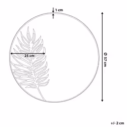 Wall Mirror SAUVIE 57 cm 57 cm Gold