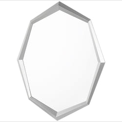 Wall Mirror OENO 66 cm 91 cm Silver