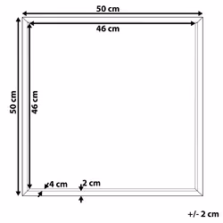 Wall Mirror BRIGNOLES 50 cm 50 cm Black
