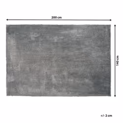 Shaggy Area Rug 140 x 200 cm Grey EVREN - Additional view 5