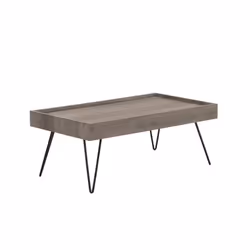 Coffee Table 100 x 60 cm Grey Wood WELTON