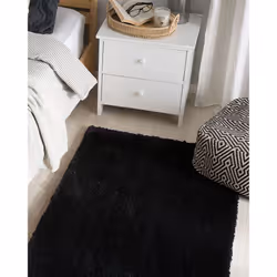 Shaggy Area Rug 80 x 150 cm Black EVREN