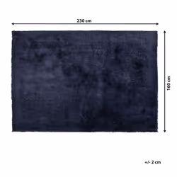 Shaggy Area Rug 160 x 230 cm Blue EVREN - Additional view 5