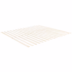 Bed Pine Wood GIVERNY 140 x 200 cm (EU Double) White