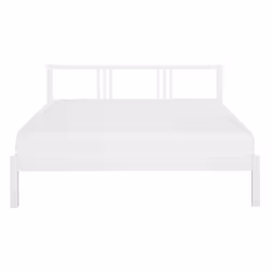 Bed Pine Wood VANNES 140 x 200 cm (EU Double) White